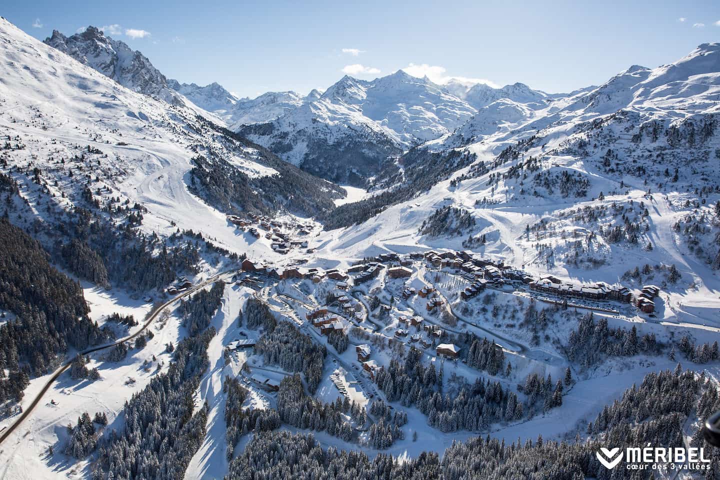 Vue sur les montagnes à Méribel-Monttaret