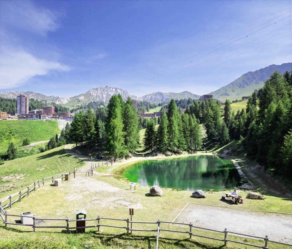 La Plagne resort in summer