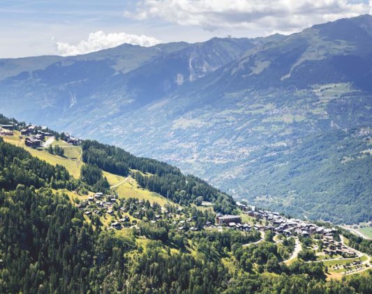 La Plagne-Les Coches resort in summer