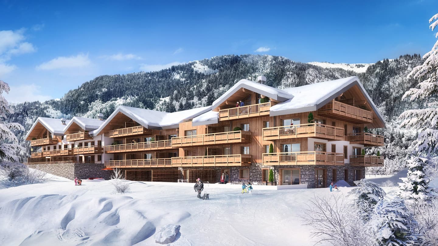 Les Terrasses de la VAnoise - Perspective de la façade