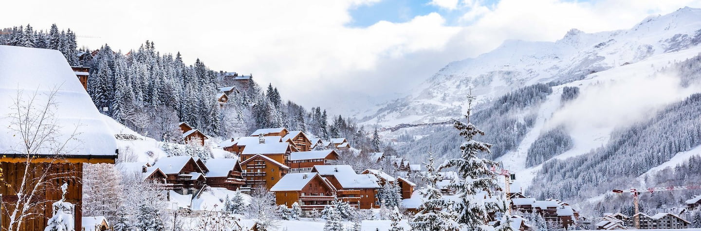 Village de Méribel en hiver