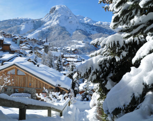 Saint-Martin-de-Belleville sous la neige