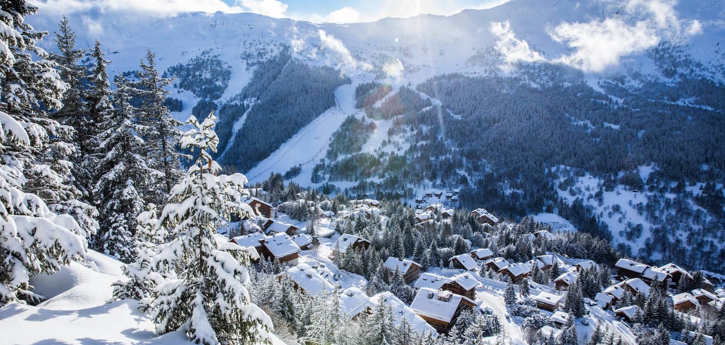 Meribel sous la neige