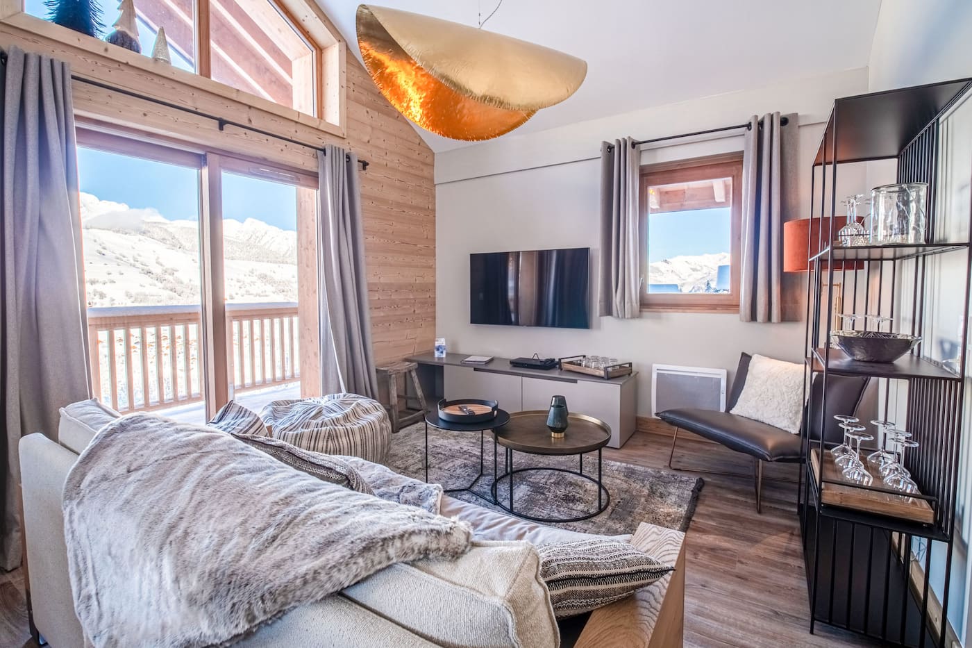Living room of the Chalet Laurentides - Lumi - Valmorel