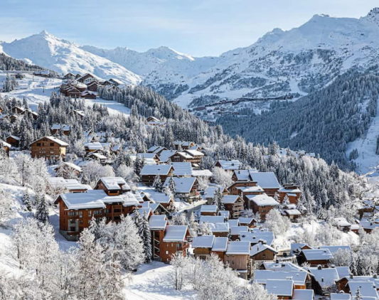 Station de Méribel en hiver
