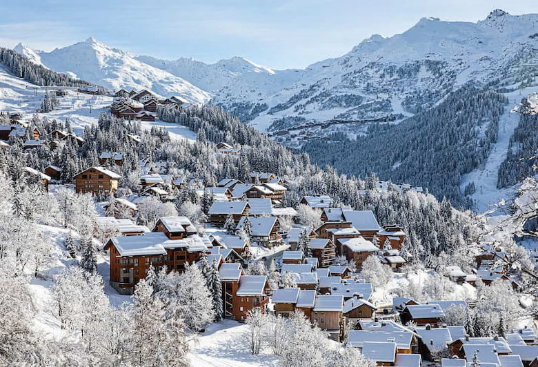 Station de Méribel en hiver