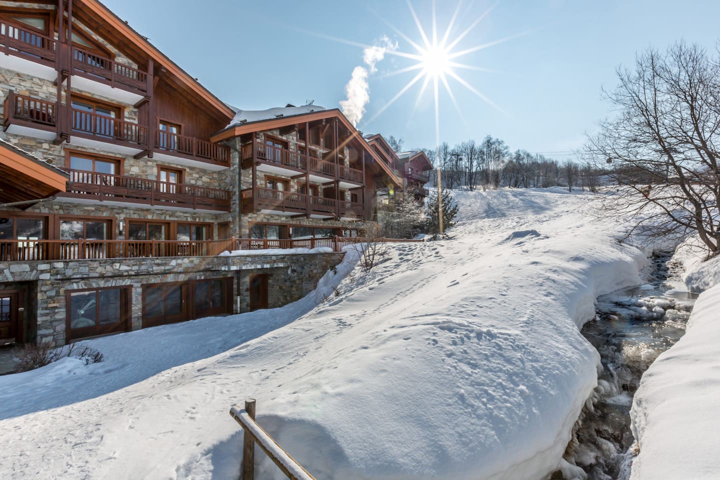 Résidence Les Chalets du Gypse saint martin de belleville hiver