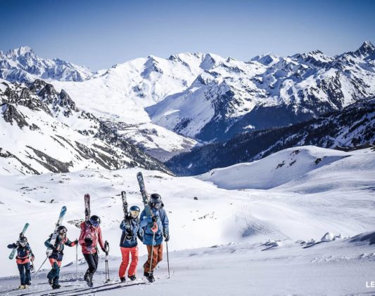 Skieurs Les Arcs