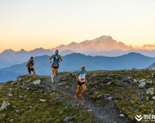 Des coureurs à Méribel