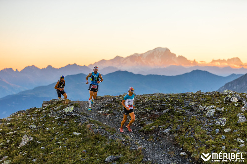 Des coureurs à Méribel