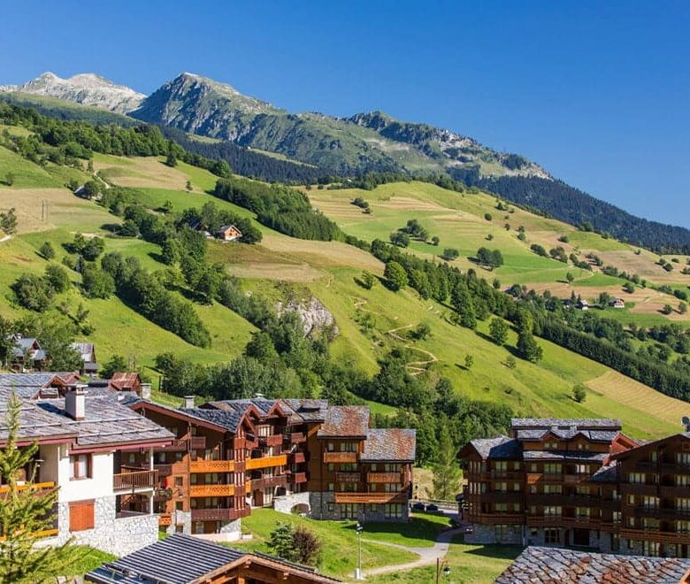 Le village de Valmorel en été