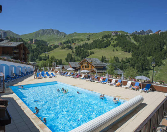Photo d'une piscine à la Plagne